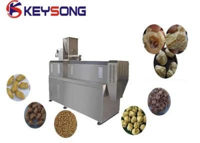 China Double Screw Extruder Soya Meat Making Machine