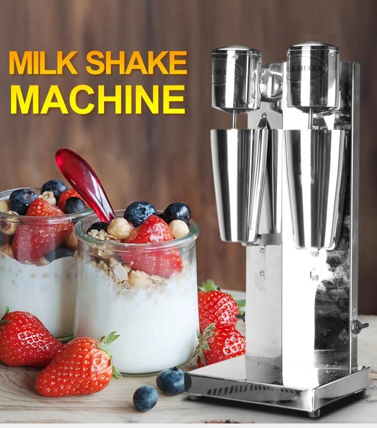 Commercial Double Heads Milkshake Machine Milk Tea Blender