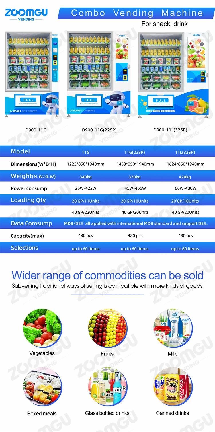 Zg Sandwich Salad Fruit Vegetable Vending Machine