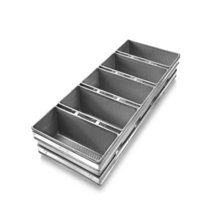 Rk Bakeware China Manufacturer-4 Strap Glazed Aluminized Steel Pullman Loaf Pan/ Tank Loaf ...