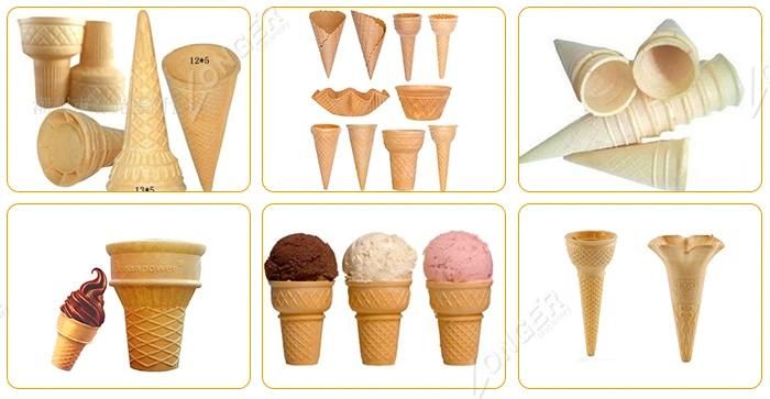 Semi Automatic Wafer Cone Ice Cream Cone Baking Machine Guangzhou