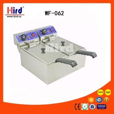Electric Deep Fryer (Wf-062) (Double Tank) Ce Bakery Equipment BBQ Catering Equipment Food ...
