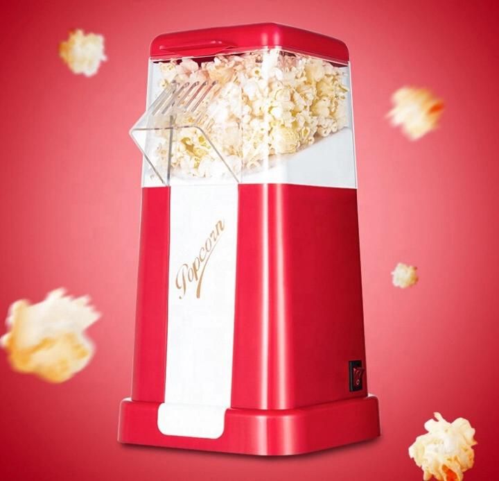 Home Automatic Popcorn Machine Maker Mini Electric Hot Air Retro Popcorn Maker Machine