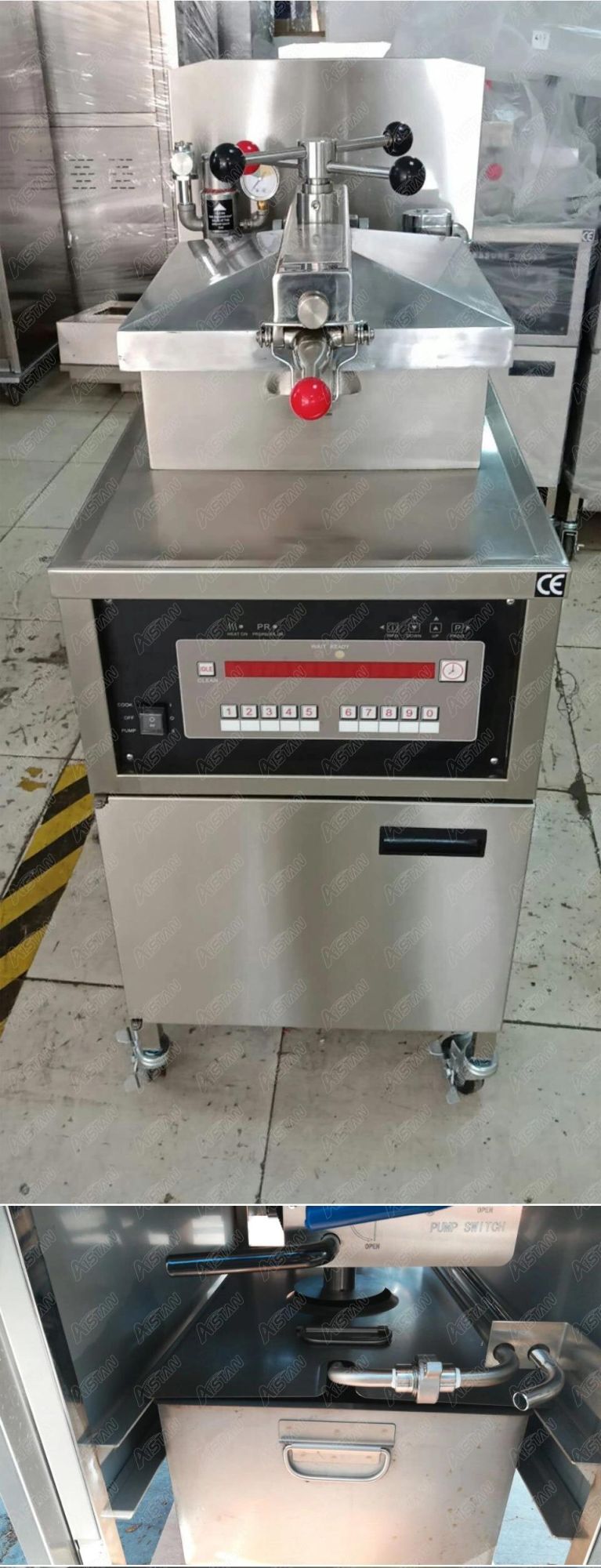 Pfg800 Henny Penny 8000 Gas Chicken Broaster Pressure Fryer USA Technology 24 Liters Free Standing