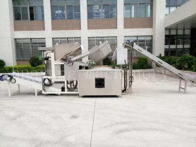 Factory Supply Continuous Chips Conveyor Belt Frying Machine