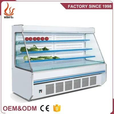 Junjian Frozen Fruit Display Cabinet Adjustable 2 or 3 Deck Showcase Refrigerator ...