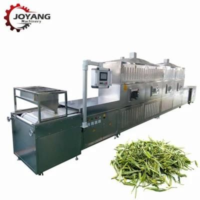 30kg / H PLC Control Green Tea Powder Microwave Sterilization Drying Machine