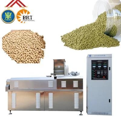 floating fish feed and sinking automatic machine twin screw extruder