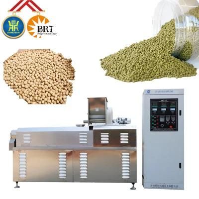floating fish feed and sinking automatic machine twin screw extruder