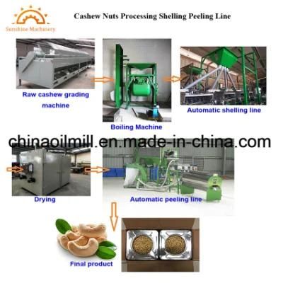 Automatic Cashew Processing Cashew Nuts Shelling Peeling Machine
