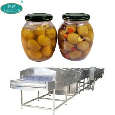 Spray Pasteurization Machine Glass Bottle Olive Pasteurization Machine for Canned Olive