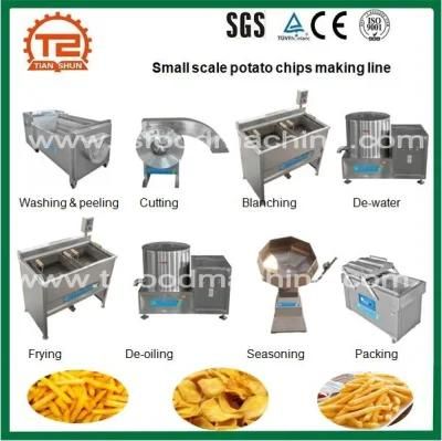 Commercial Small Scale Potato Chips Making Line