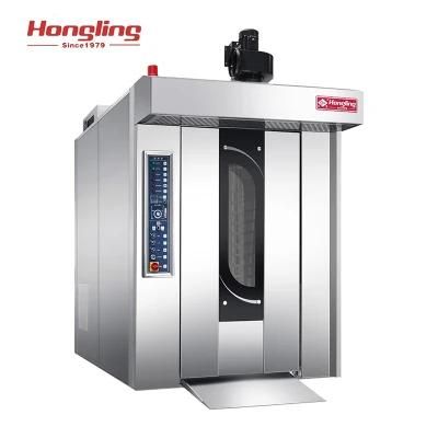 Hongling Bakery Equipment 32 Trays Diesel Rotary Oven for Baguette
