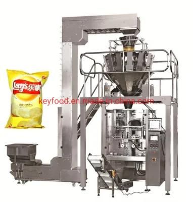 0.1% Weight Precision Vertical Full Automatic Potato Chips Packaging Machine