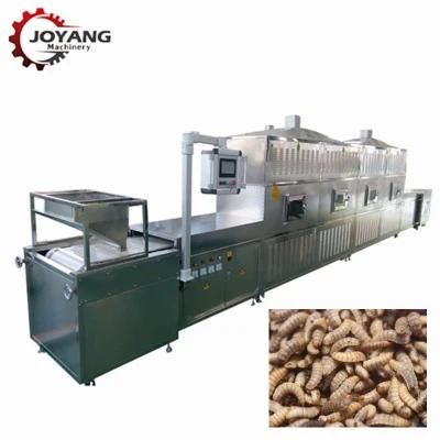 100kg / H Fully Automatic Black Solder Fly Bsf Microwave Drying Machine