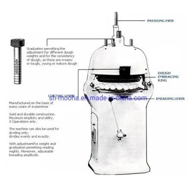 Commercial Bakery Bread Semi Automatic Dough Divider Rounder