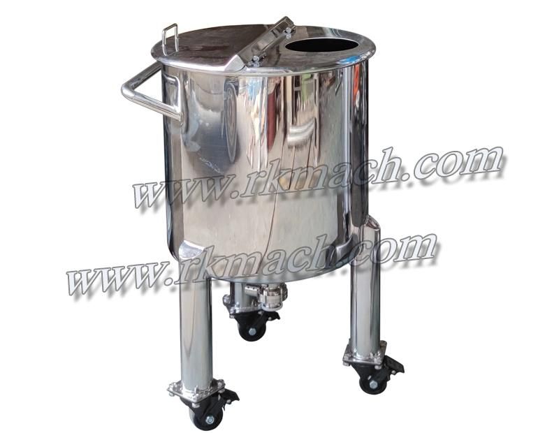 Movable Stainless Steel Tank for Milk Reception Tank Dump Tank 200L