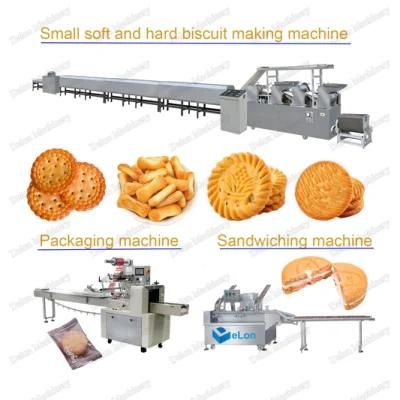 Fully Automatic 50~1000kg Per Hour Biscuit Making Machine for Biscuit Plant