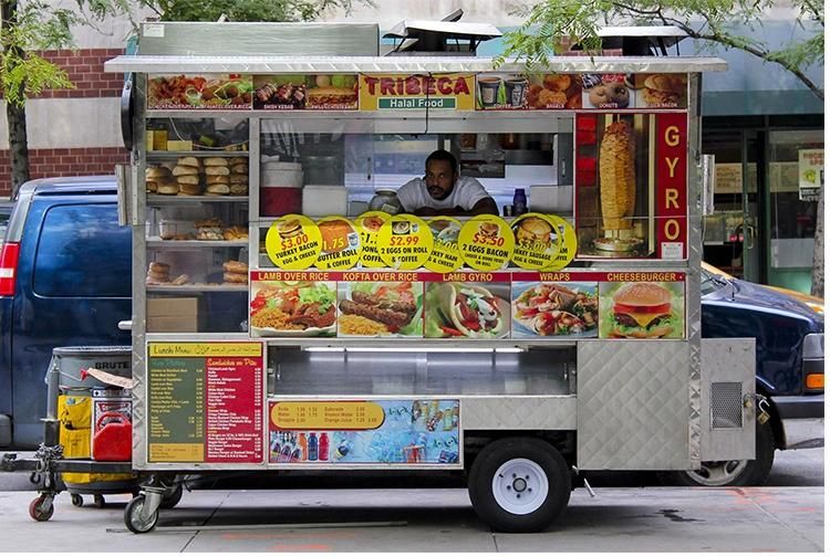 Sunrry Mini Street Fast Food Carts Trailer Mobile Food Cart Design Stainless Steel Fast Food Truck Kitchen Equipment