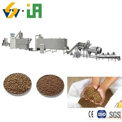 Floating Fish Food Extruder Machine / Extruded Fish Food Pellet Machine