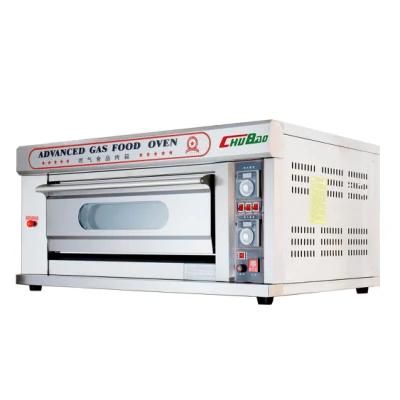 Commercial Kitchen Baking Equipment 1 Deck 2 Trays Gas Oven Food Equipment Bakery Machine