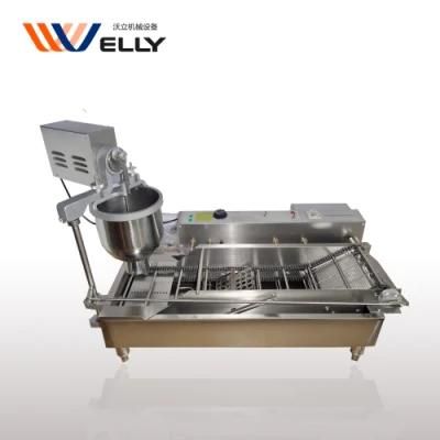 Low Cost Double Row Electric Commercial Donut Maker with 3 Moulds
