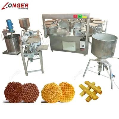 Italian Small Ice Cream Biscuit Cone Machine Pizzelle Maker