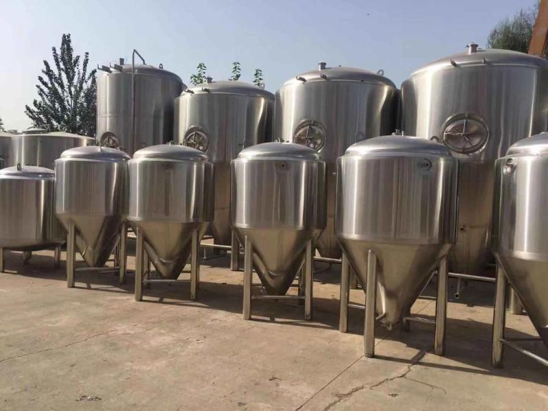 600L 6hl 5bbl Complete SUS304 Direct Fire Heating Two Vessel Brewhouse