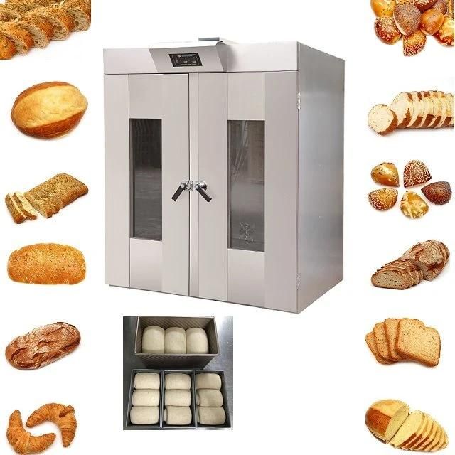 Commercial Bakery 2 Trolley Double Door Toast Loaf Croissant Bread Dough Proofer Bread Proofer for Sale