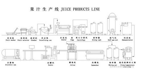 Complete Automatic Fruit Juice Processing Line
