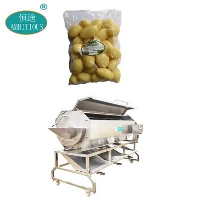 Screw Type Potatoes Peeling Machinery Industrial Automatic Potato Peeler Machine