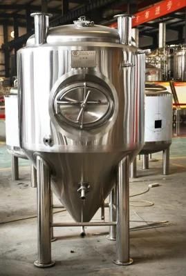 300L Beer Conical Jacketed Fermenter SUS 304 Fermentation Tank for Sale
