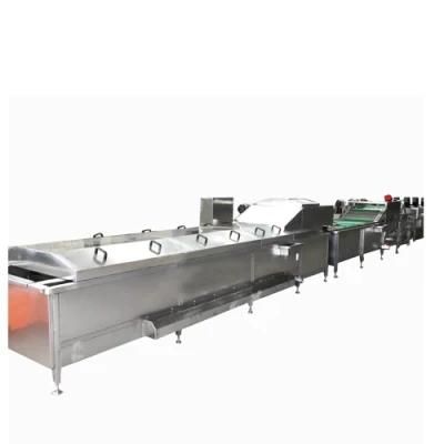 Leafy Vegetable Blancher / Mango Fruit Blanching Machine / Potato Chips Blancher