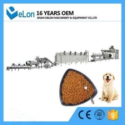 Automatic Dog Cat Pet Food Extruder Machinery Equipment Plant Production Line