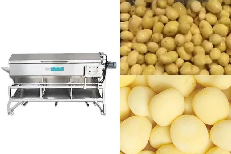 Screw Type Potatoes Peeling Machinery Industrial Automatic Potato Peeler Machine