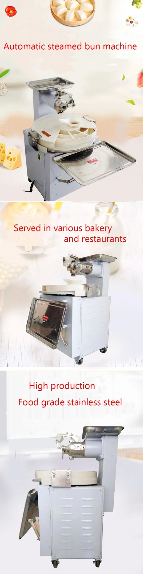 Automatic Small Bread Dough Ball Divider Rounder Making Machine