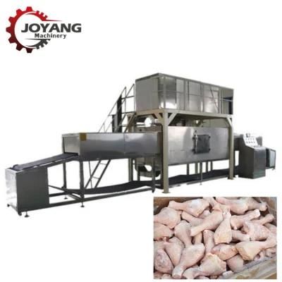 PLC Microwave Heating Thawing Equipment Frozen Products Defrosting Line