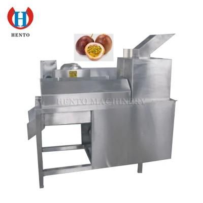 Industrial 1000kg/h Capacity Passiflora Edulis Juicer and Peeling Machine / Passion ...