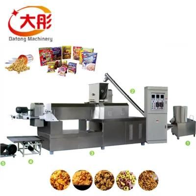 Breakfast Cereal Extruder Equipment Breakfast Cereal Corn Flakes Processing Line