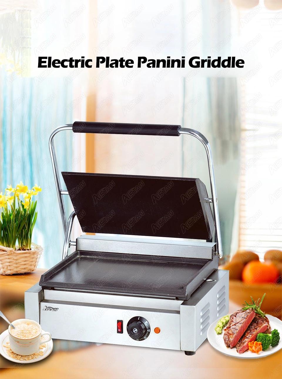 Eg813e Double Plate Nonstick Panini Press Grill, Stainless Steel Electric Sandwich Maker, Flat Press Plate, 4.4kw