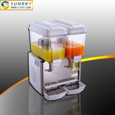 2 Tanks Restaurant Cold Soft Drink Beverage Dispenser Capacity 12*2 Liters