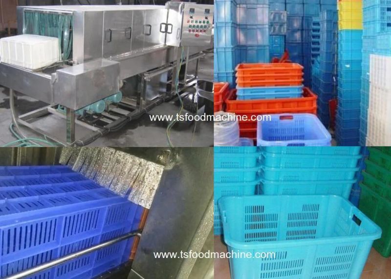 Electric Tray Washing Machinery Bin Washing Machine