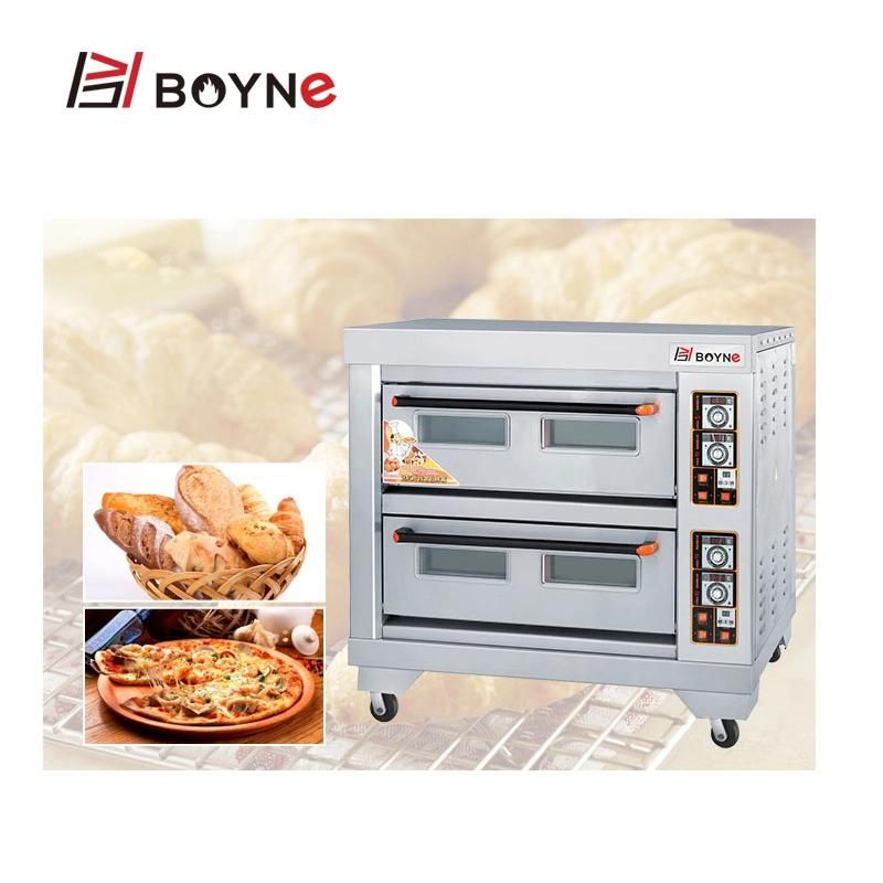 Hotel Bakery Electric Oven Three Deck Six Trays for Bread Baking