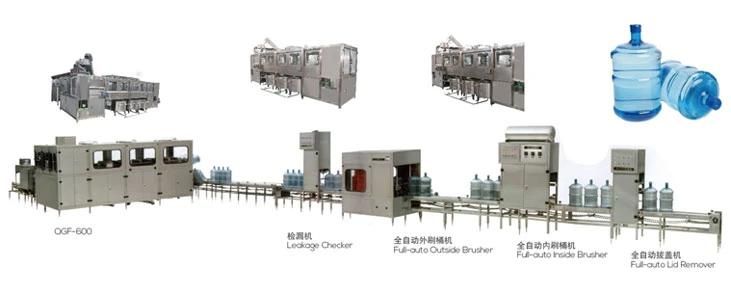 5 Gallon Filling Capping Machine Barreled Water Production Line 5 Gallon Barrel Filling Machine