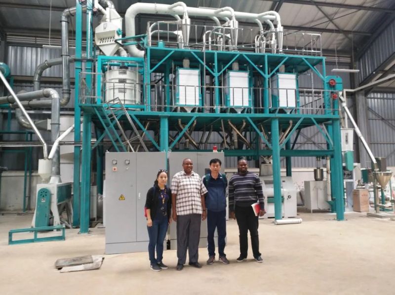 60ton Per Day Roller Mill Degerminator Maize Milling Machine