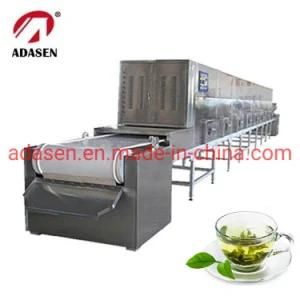 PLC Automatic Tea Green Leaf Microwave Processing Dehydration Drying and Sterilization ...
