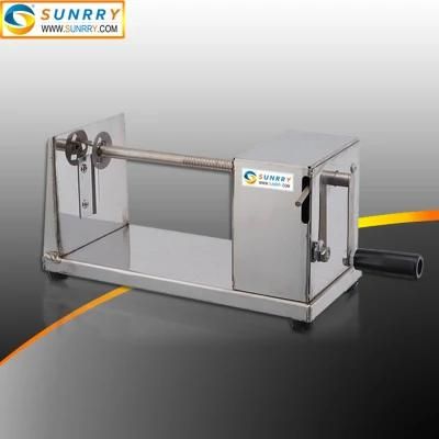 Kitchen Equipment Tornado Potato Chips Spiral Cutter Machine