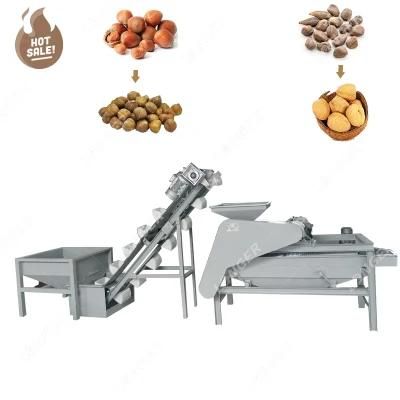 Automatic Walnut and Almond Shelling Cleaning Production Line Almonds Cracking Plant