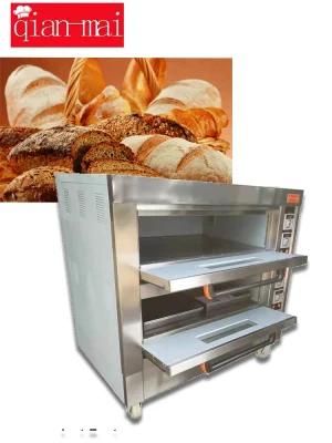 Qianmai Gas Deck Oven Baking Machine Commercial Bakery Equipment Pizza Commercial Baking ...