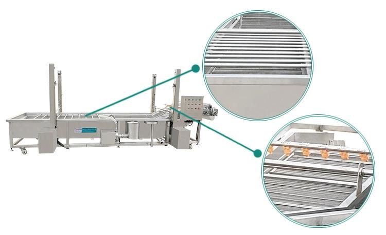 Industrial Conveyer Belt Washer Fruit Strawberry Washing and Cleaning Machine